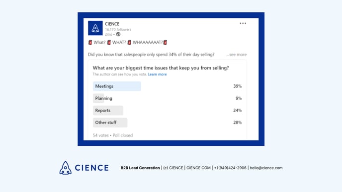 Example of a quiz on social media - Interactive content for B2B Marketing
